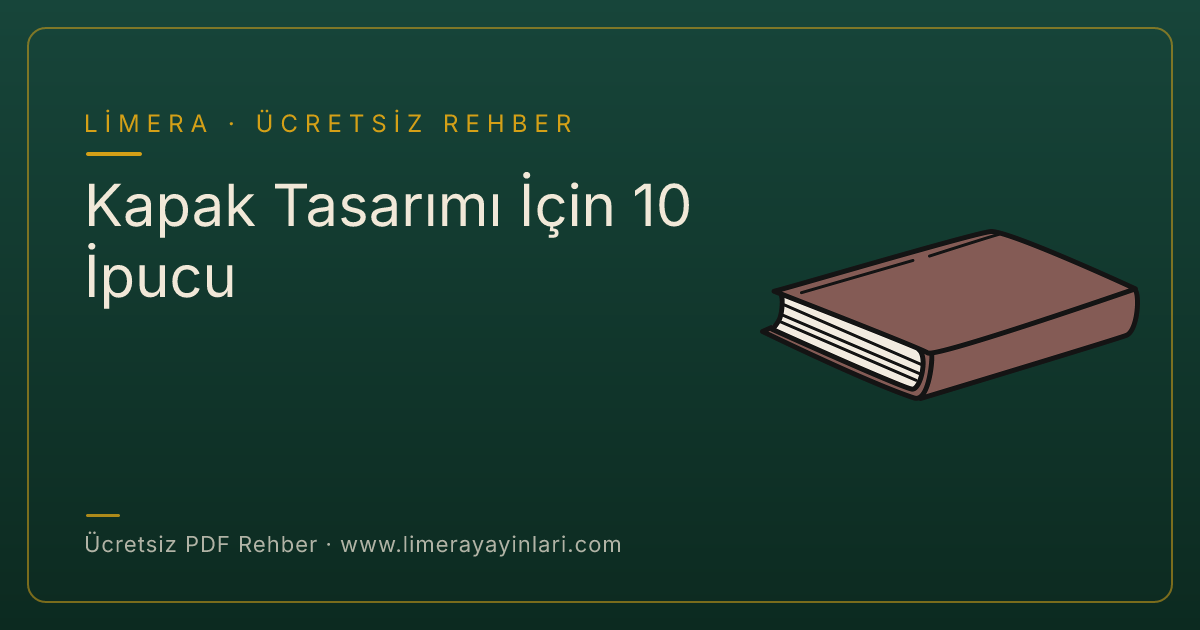 Kapak Tasarımı İçin 10 İpucu — ücretsiz PDF rehber kapağı | Fiildişi Yayınları