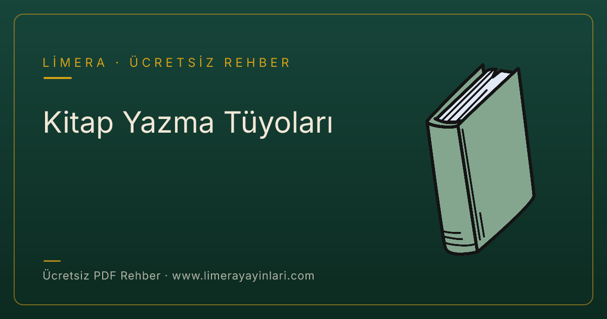 Kitap Yazma Tüyoları — ücretsiz PDF rehber kapağı | Fiildişi Yayınları